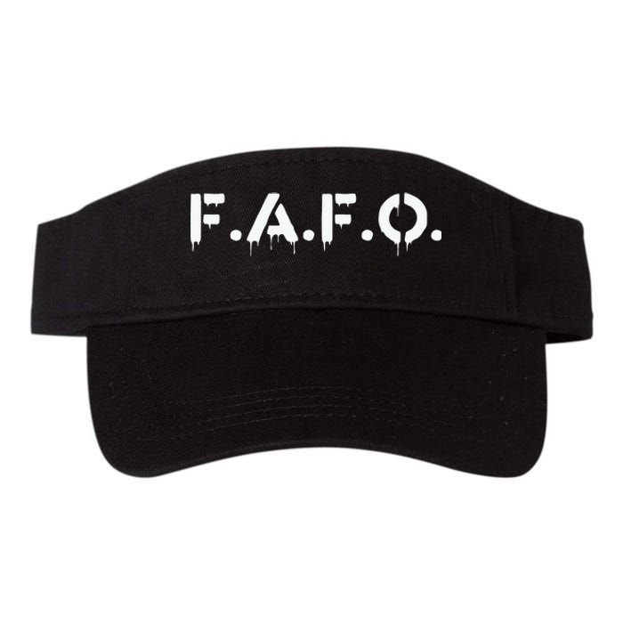 Fafo Find Out Funny Valucap Bio-Washed Visor