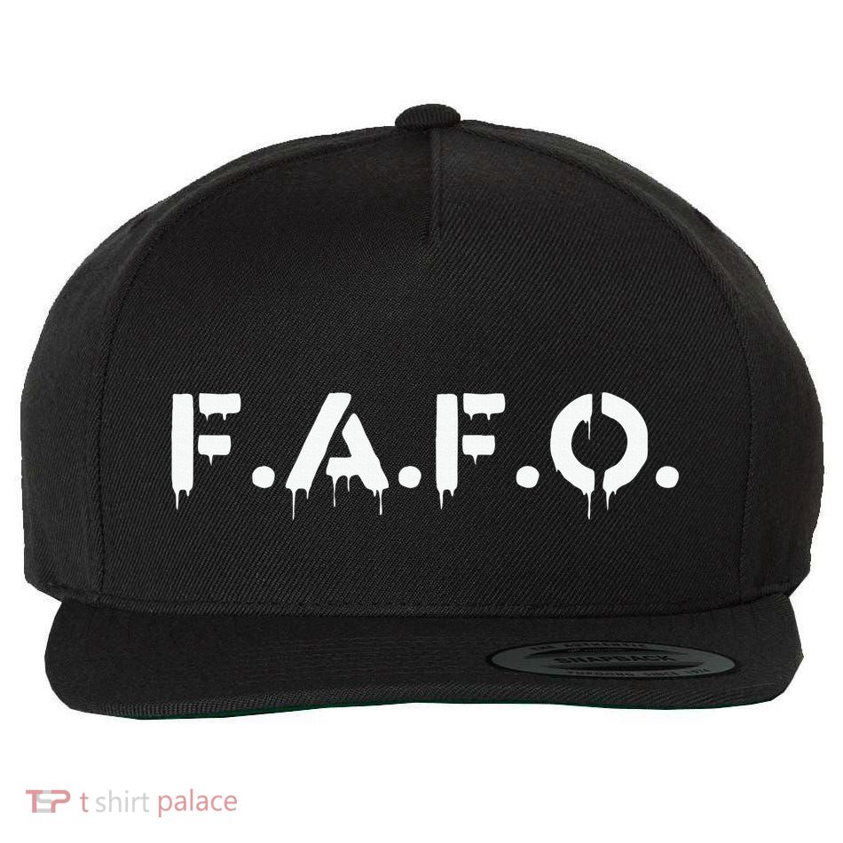 Fafo Find Out Funny Wool Snapback Cap