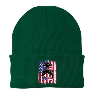 Funny Fourth Of July Patriotic American Flag 4th Of July Knit Cap Winter Beanie