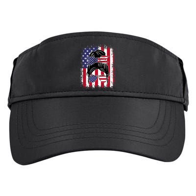 Funny Fourth Of July Patriotic American Flag 4th Of July Adult Drive Performance Visor