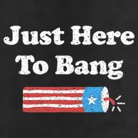 Funny Fourth Of July 4th Of July I'm Just Here To Bang 15oz Campfire Ceramic Mug