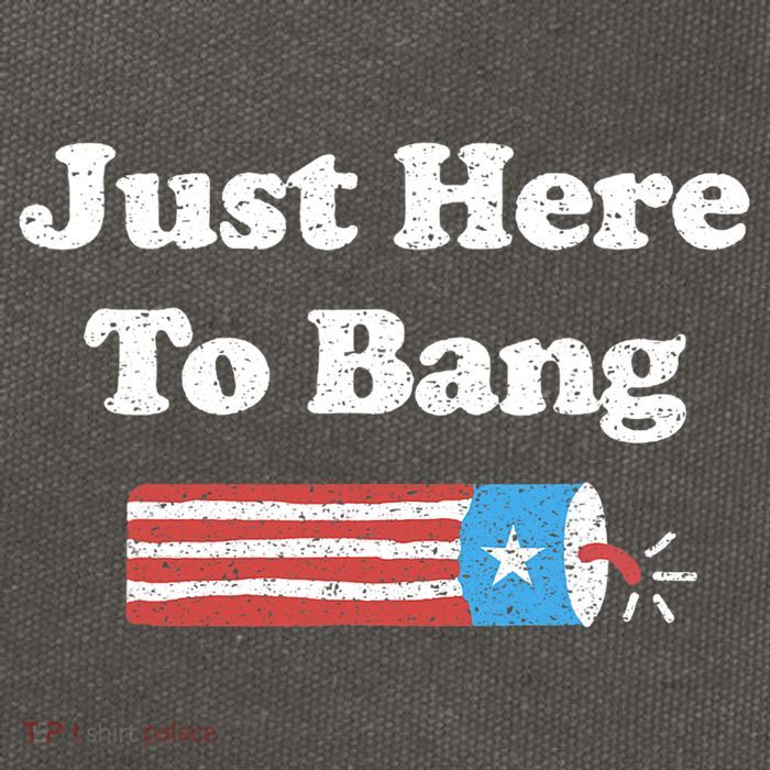 Funny Fourth Of July 4th Of July I'm Just Here To Bang Cotton Canvas Backpack