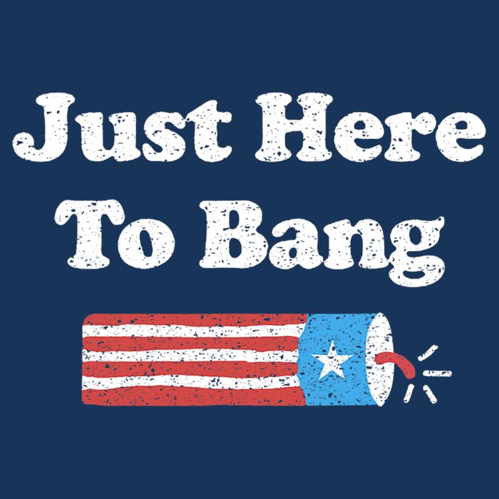 Funny Fourth Of July 4th Of July I'm Just Here To Bang Toddler T-Shirt