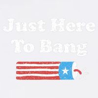 Funny Fourth Of July 4th Of July I'm Just Here To Bang Garment-Dyed Sweatshirt