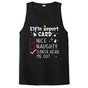 Funny Family Outfits Saying Christmas Nice Naughty Xmas List Gift PosiCharge Competitor Tank