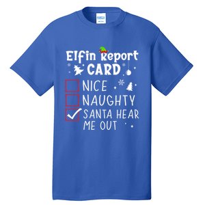 Funny Family Outfits Saying Christmas Nice Naughty Xmas List Gift Tall T-Shirt