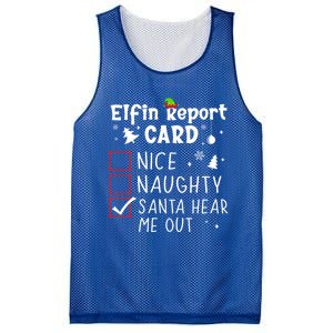 Funny Family Outfits Saying Christmas Nice Naughty Xmas List Gift Mesh Reversible Basketball Jersey Tank