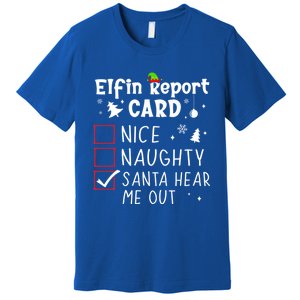 Funny Family Outfits Saying Christmas Nice Naughty Xmas List Gift Premium T-Shirt