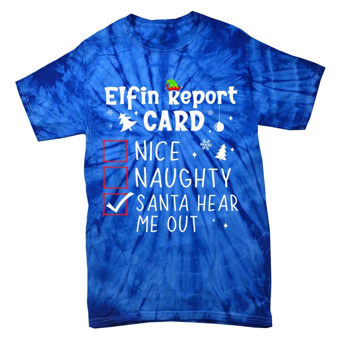 Funny Family Outfits Saying Christmas Nice Naughty Xmas List Gift Tie-Dye T-Shirt