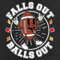 Funny Falls Out Balls Out Football Fall Season Sports Fan Beanie