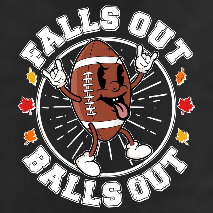 Funny Falls Out Balls Out Football Fall Season Sports Fan Beanie