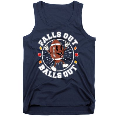 Funny Falls Out Balls Out Football Fall Season Sports Fan Tank Top