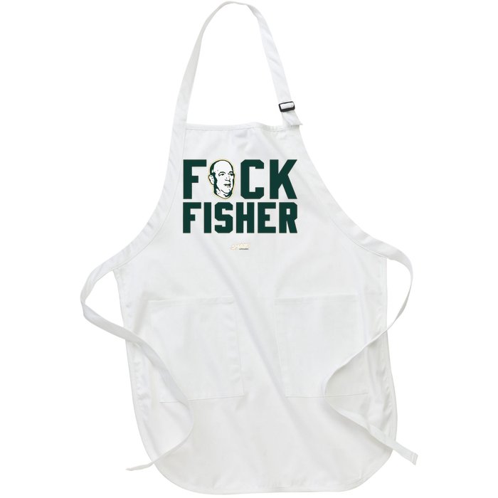 Fuck Fisher Oakland Baseball Fans Full-Length Apron With Pockets