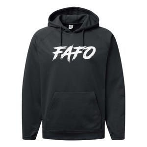 FAFO Find Out Performance Fleece Hoodie