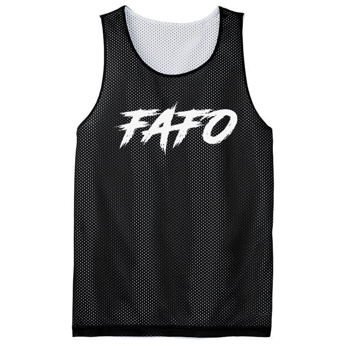 FAFO Find Out Mesh Reversible Basketball Jersey Tank