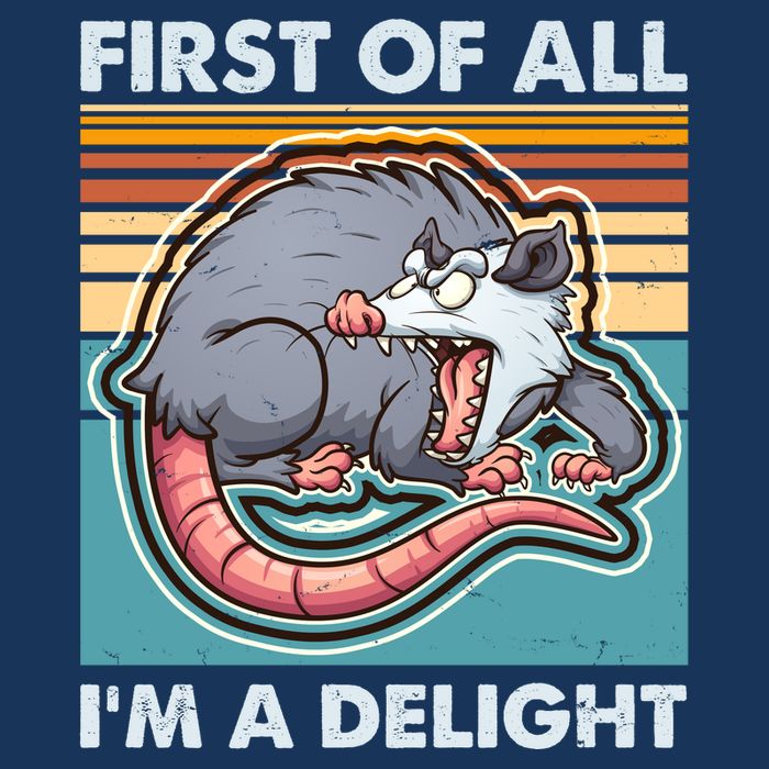 Funny First Of All Im A Delight Screaming Opossum Infant Baby Jersey Bodysuit