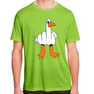 Funny Finger Of Disagree Swan Adult ChromaSoft Performance T-Shirt