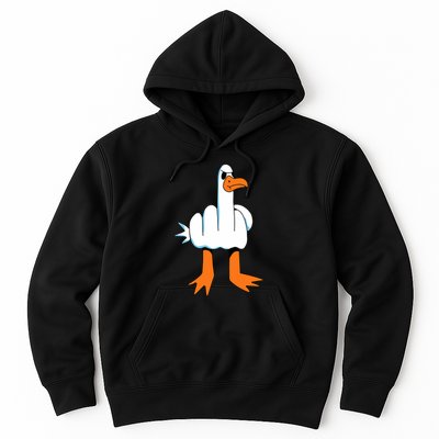 Funny Finger Of Disagree Swan Hoodie