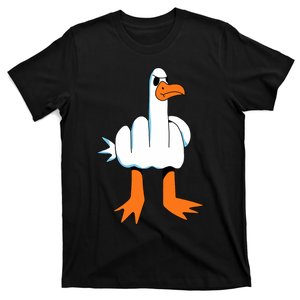 Funny Finger Of Disagree Swan T-Shirt