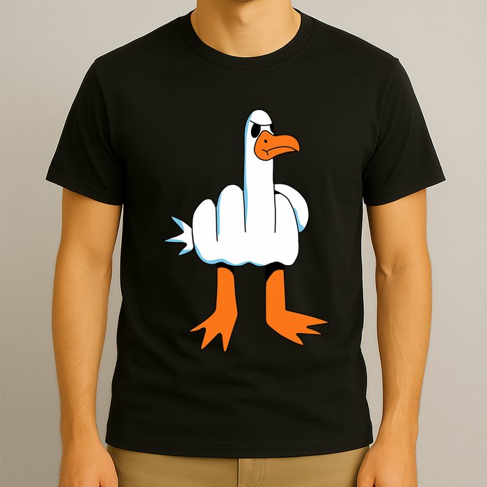 Funny Finger Of Disagree Swan T-Shirt