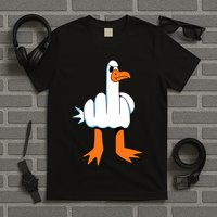 Funny Finger Of Disagree Swan T-Shirt
