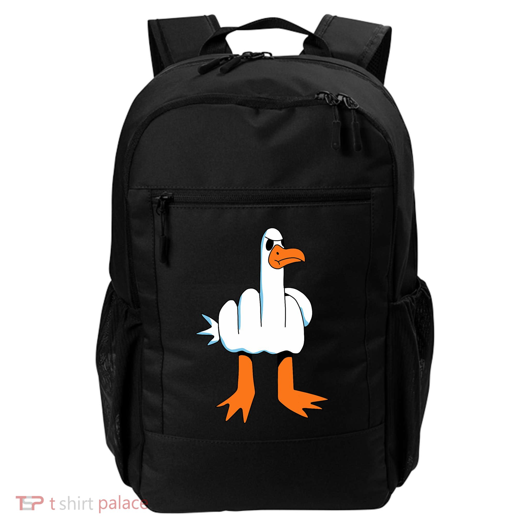 Funny Finger Of Disagree Swan Daily Commute Backpack