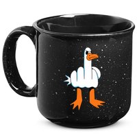 Funny Finger Of Disagree Swan 15oz Campfire Ceramic Mug
