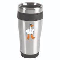 Funny Finger Of Disagree Swan 16oz Travel Tumbler