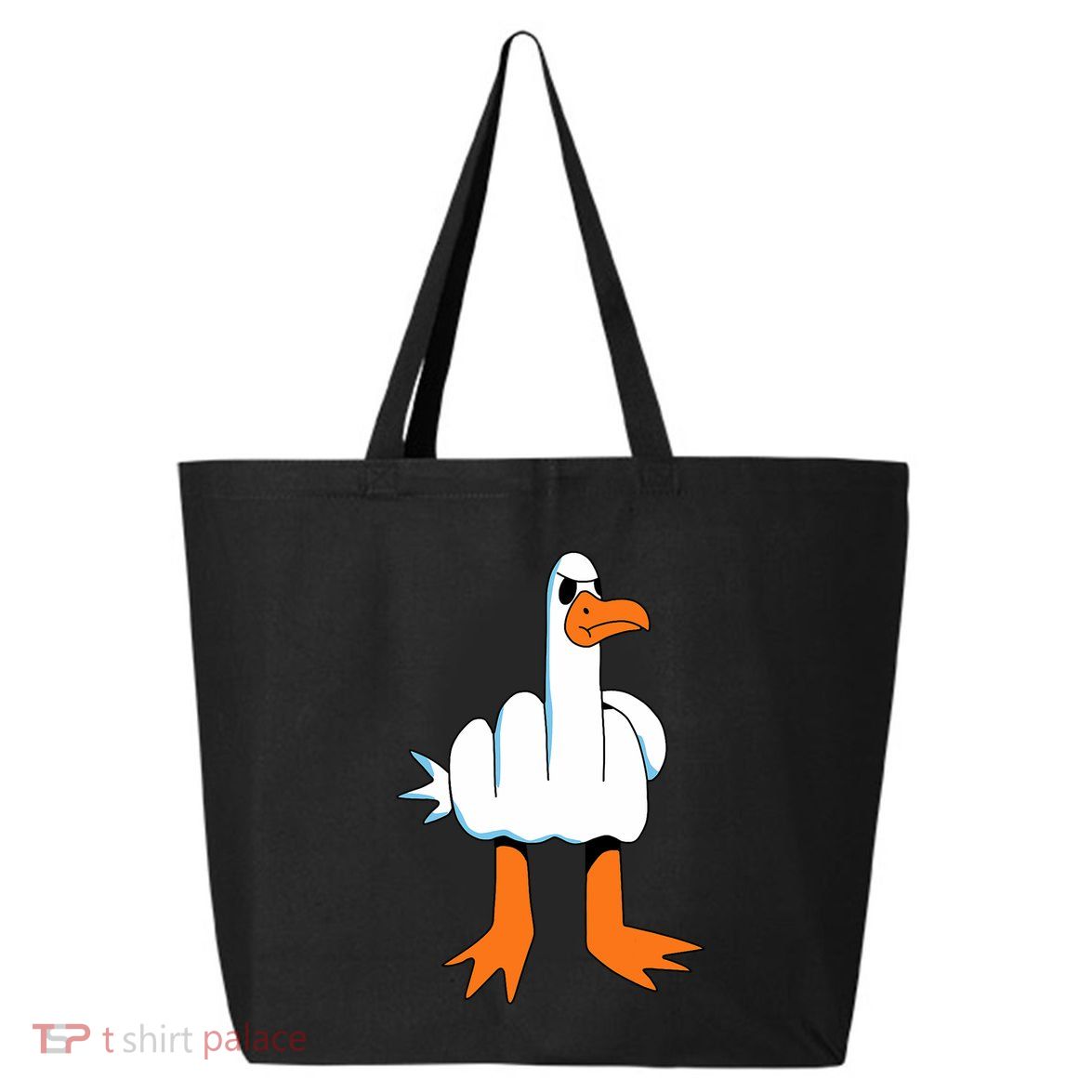 Funny Finger Of Disagree Swan 25L Jumbo Tote
