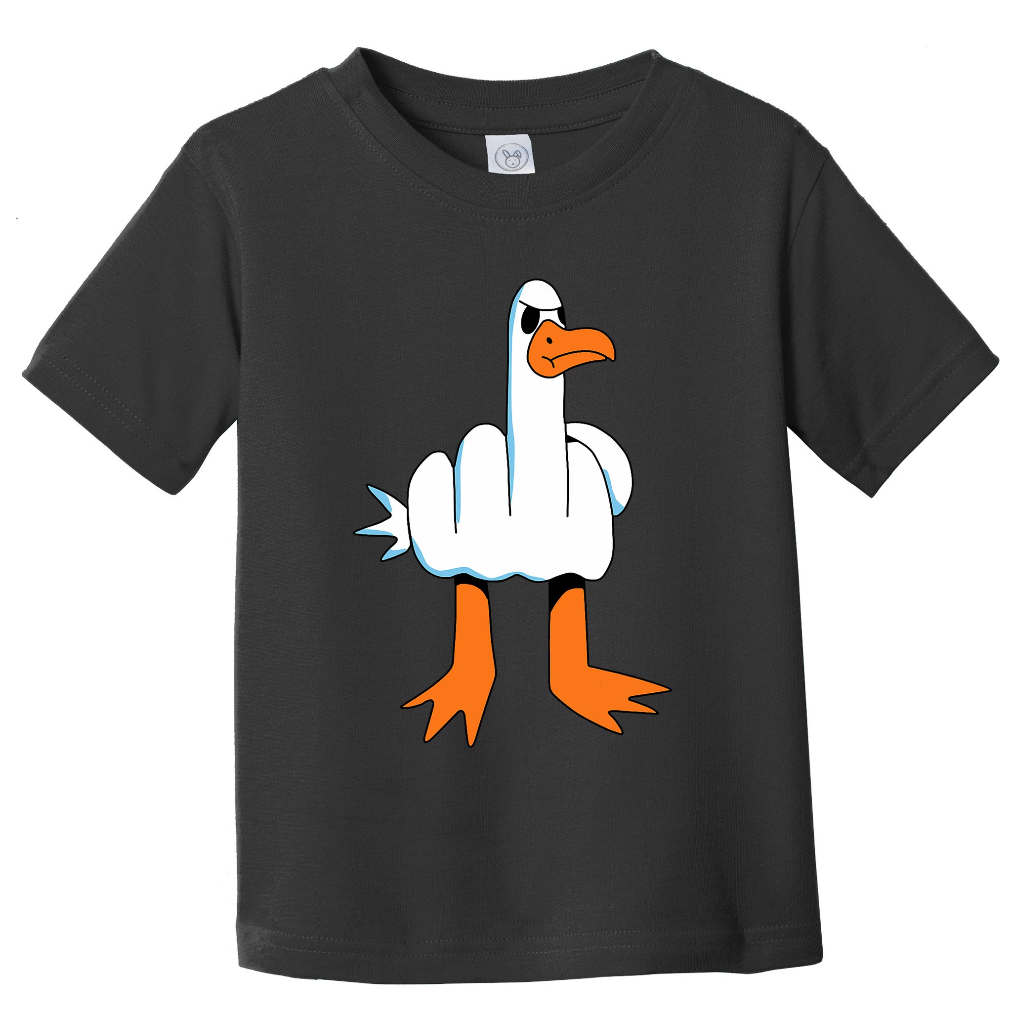 Funny Finger Of Disagree Swan Toddler T-Shirt