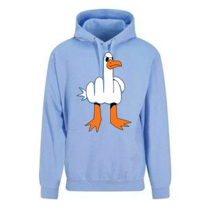 Funny Finger Of Disagree Swan Unisex Surf Hoodie