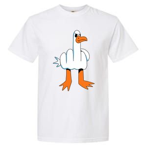 Funny Finger Of Disagree Swan Garment-Dyed Heavyweight T-Shirt