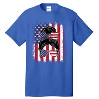 Funny Fourth Of July Patriotic American Flag 4th Of July Gift Tall T-Shirt