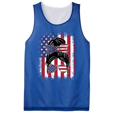 Funny Fourth Of July Patriotic American Flag 4th Of July Gift Mesh Reversible Basketball Jersey Tank