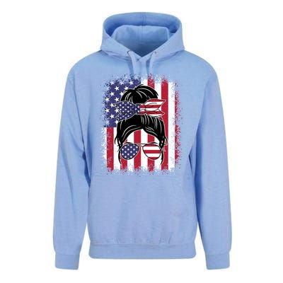 Funny Fourth Of July Patriotic American Flag 4th Of July Gift Unisex Surf Hoodie