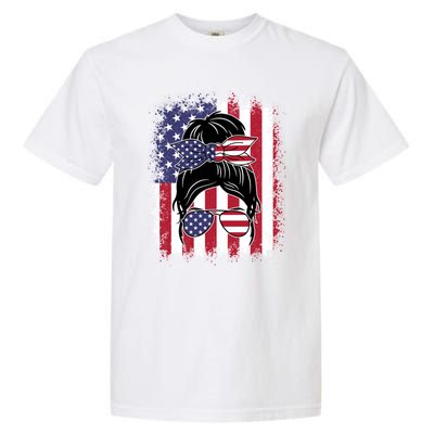 Funny Fourth Of July Patriotic American Flag 4th Of July Gift Garment-Dyed Heavyweight T-Shirt