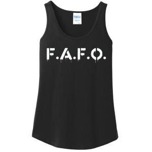 Fafo Find Out Funny Ladies Essential Tank