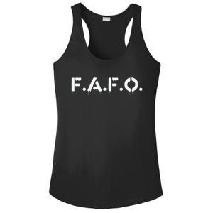 Fafo Find Out Funny Ladies PosiCharge Competitor Racerback Tank