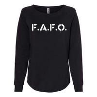 Fafo Find Out Funny Womens California Wash Sweatshirt