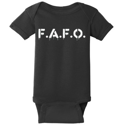 Fafo Find Out Funny Baby Bodysuit