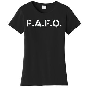 Fafo Find Out Funny Women's T-Shirt