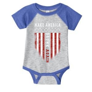 Funny Fourth Of July Gift Make America Drunk Again Great Gift Infant Baby Jersey Bodysuit