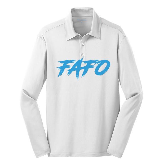 Fafo Find Out Silk Touch Performance Long Sleeve Polo