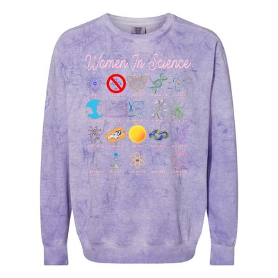 Famous Females Of Science Colorblast Crewneck Sweatshirt