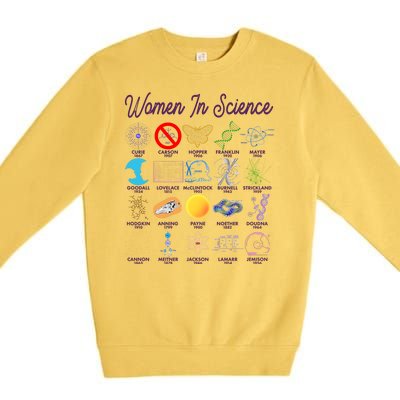 Famous Females Of Science Premium Crewneck Sweatshirt