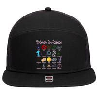 Famous Females Of Science 7 Panel Mesh Trucker Snapback Hat
