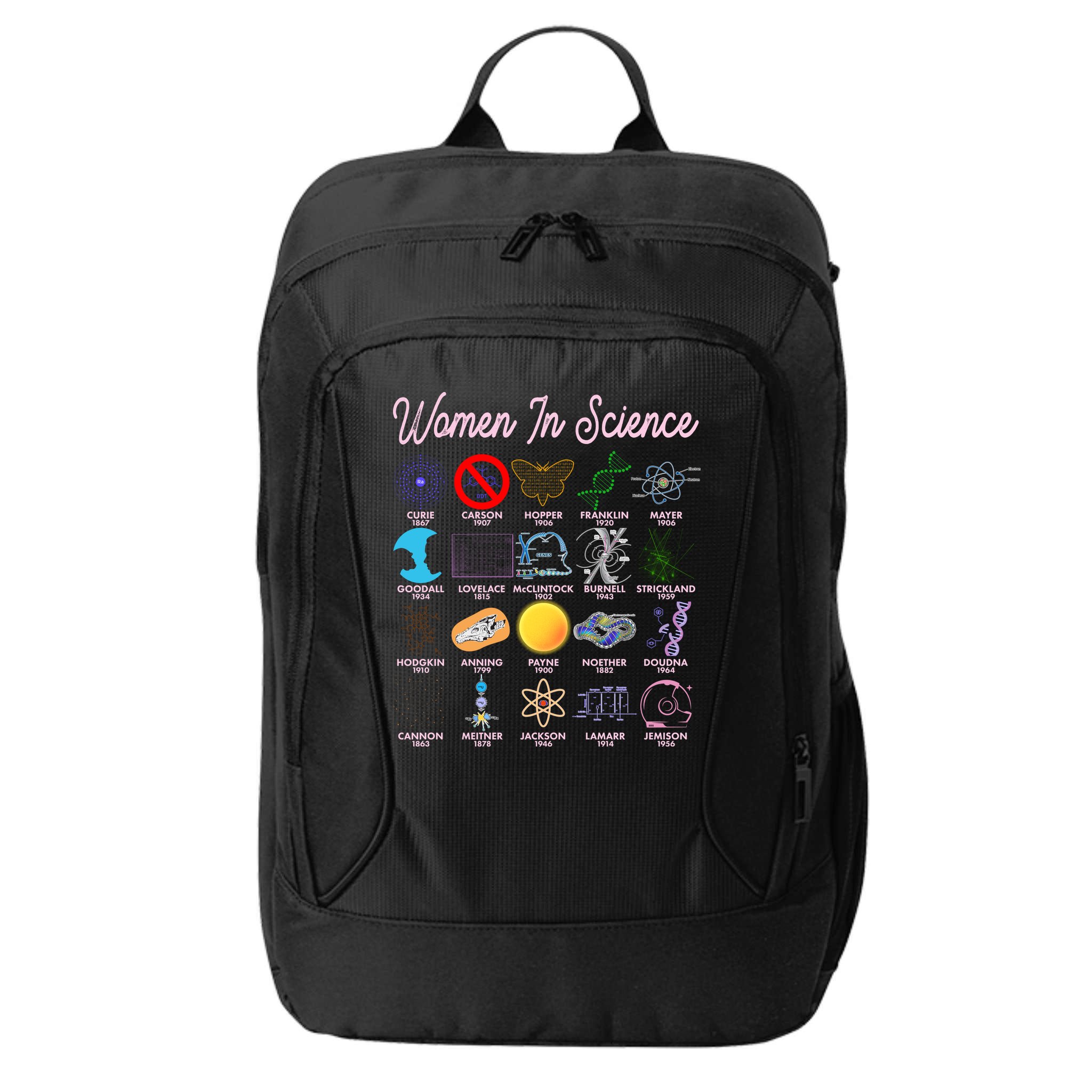 Famous Females Of Science City Backpack
