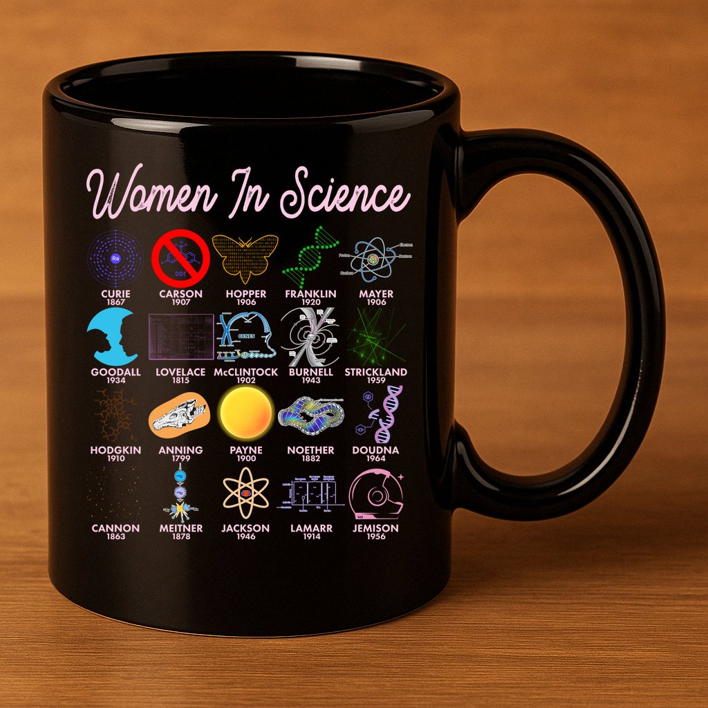 Famous Females Of Science 11oz C Handle Ceramic Mug