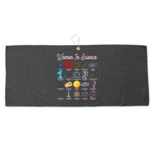 Famous Females Of Science Large Microfiber Waffle Golf Towel