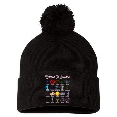 Famous Females Of Science Pom Pom 12in Knit Beanie